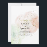 Watercolor Gold Confetti Überraschung Party Einladung<br><div class="desc">Diese Aquarellgoldfetti Überraschung Party Einladung ist perfekt für einen rustikalen Geburtstag,  Ruhestand oder jede Überraschung Party. Das Design ist in Aquarellfarbe,  Rosa,  Grün und Weiß gehalten,  mit goldenem Glitzer Konfetti Splash.</div>