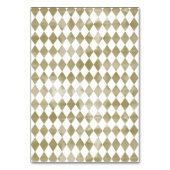 Watercolor Gold Diamonds Tischnummer (Rückseite)