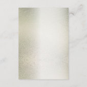 Watercolor Gold Eucalyptus Foliage Wedding Shiny Begleitkarte (Rückseite)