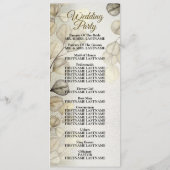 Watercolor Gold Eucalyptus Foliage Wedding Shiny Programm (Rückseite)