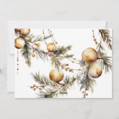 Watercolor Gold Folies Foto Weihnachten (Rückseite)