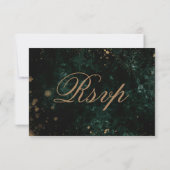 Watercolor Gold | UAWG Response Card RSVP Karte (Rückseite)