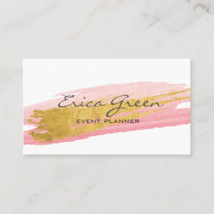 Watercolor Gold Visitenkarte