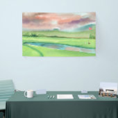 Watercolor Golf Banner (Messeveranstaltung)