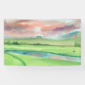 Watercolor Golf Banner (Horizontal)