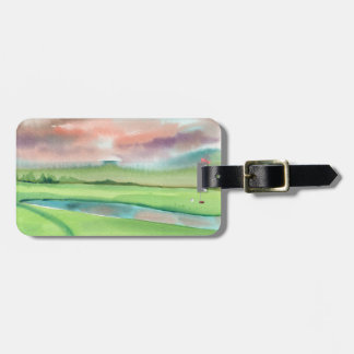 Watercolor Golf Gepäckanhänger