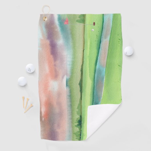 Watercolor Golf Golfhandtuch (Insitu)