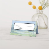 Watercolor Golf Theme Wedding Place Card Platzkarte (Vorderseite)