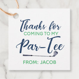 Watercolor Golf Vielen Dank Tag Geschenkanhänger