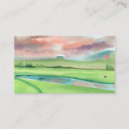 Watercolor Golf Visitenkarte