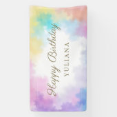 Watercolor Gradient Invitation Cute Elegant Femine Banner (Vertikal)
