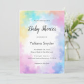 Watercolor Gradient Invitation Cute Elegant Femine Einladung (Stehend Vorderseite)