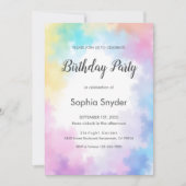 Watercolor Gradient Invitation Cute Elegant Femine Einladung (Vorderseite)
