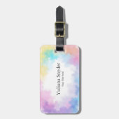 Watercolor Gradient Invitation Cute Elegant Femine Gepäckanhänger (Vorderseite vertikal)