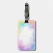 Watercolor Gradient Invitation Cute Elegant Femine Gepäckanhänger (Rückseite vertikal)