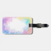 Watercolor Gradient Invitation Cute Elegant Femine Gepäckanhänger (Rückseite horizontal)