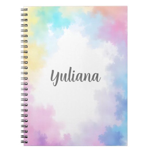 Watercolor Gradient Invitation Cute Elegant Femine Notizblock (Vorderseite)