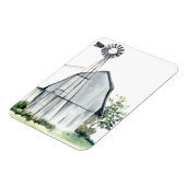 Watercolor Gray Barn Magnet (Linke Seite)
