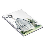 Watercolor Gray Barn Notizblock (Rechte Seite)