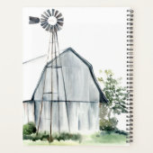 Watercolor Gray Barn Planer (Rückseite)