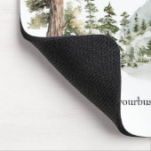 Watercolor Green Forest Nature Outdoor Business Mousepad (Ecke)