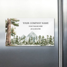 Watercolor Green Forest Personalized Outdoor