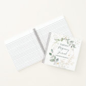 Watercolor Green Gold Foliage Pregnancy Journal Notizblock (Innenseite)