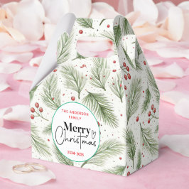 : Watercolor Green Grass - Festliches Weihnachtsfe Geschenkschachtel