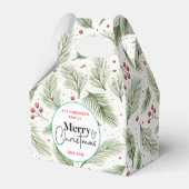 : Watercolor Green Grass - Festliches Weihnachtsfe Geschenkschachtel (Vorderseite)