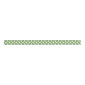 Watercolor Green Lattice Garland Ripsband (Vorderseite)