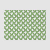 Watercolor Green Lattice Garland Seidenpapier (Vorderseite)