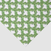 Watercolor Green Lattice Garland Seidenpapier (Ausschnitt)