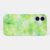 Watercolor Green Leaf Botanical Phone Case iPhone 16 Hülle (Rückseite (Horizontal))