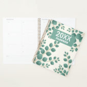 Watercolor Green Leaves Custom Planner Planer (Anzeige)