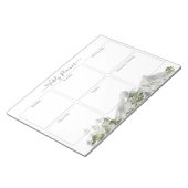 Watercolor Green Pine Forest Weekly Planner Notizblock (angewinkelt)