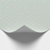 Watercolor Green Stripe Geschenkpapier (Ecke)