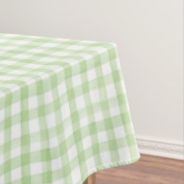 Watercolor Green und White Gingham Wedding Tischdecke