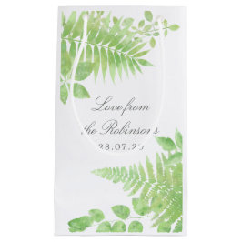 Watercolor Greenerity Foliage Wedding Vielen Dank Kleine Geschenktüte