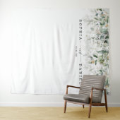 Watercolor Greenerity Wedding Foto Prop Hintergrun Wandteppich (Beispiel (Horizontal))