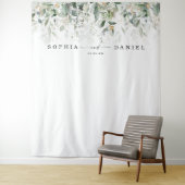 Watercolor Greenerity Wedding Foto Prop Hintergrun Wandteppich (Beispiel)