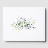 Watercolor Greenerity Wedding Gästebuch (Rückseite)