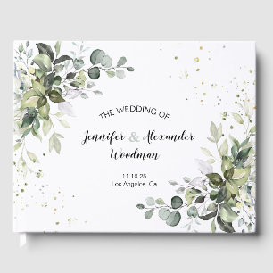 Watercolor Greenerity Wedding Gästebuch