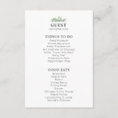 Watercolor Greenerity Wedding Guest Enclosure Card Begleitkarte (Vorderseite)