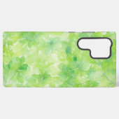 Watercolor Greenery and Flowers Phone Case Samsung Galaxy Hülle (Rückseite (Horizontal))