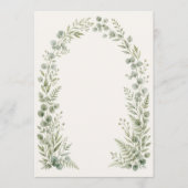 Watercolor Greenery Arch Wedding Program Programm (Vorderseite)