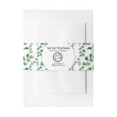 Watercolor Greenery Artisan Soap Band Wrap (Vorderseite Beispiel)