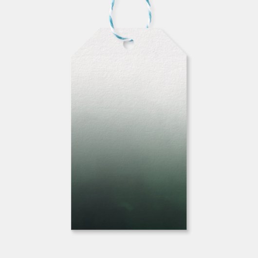 Watercolor Greenery Gold Brautparty Vielen Dank Geschenkanhänger (Rückseite)