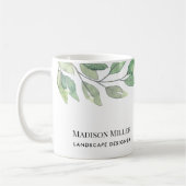 Watercolor Greenery Landscape Designer Kaffeetasse (Links)