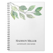 Watercolor Greenery Notizblock (Vorderseite)