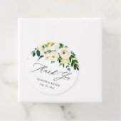 Watercolor Greenery White Floral Vielen Dank Geschenkanhänger (Beispiel)